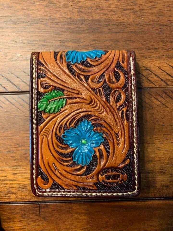 Custom front pocket wallet.