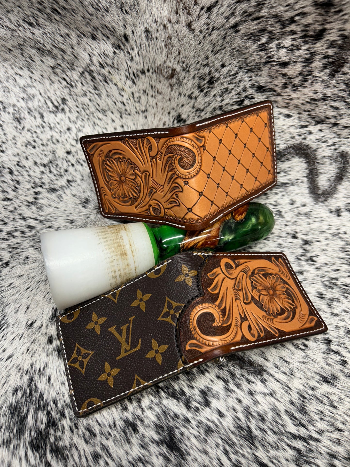 Custom front pocket wallet.