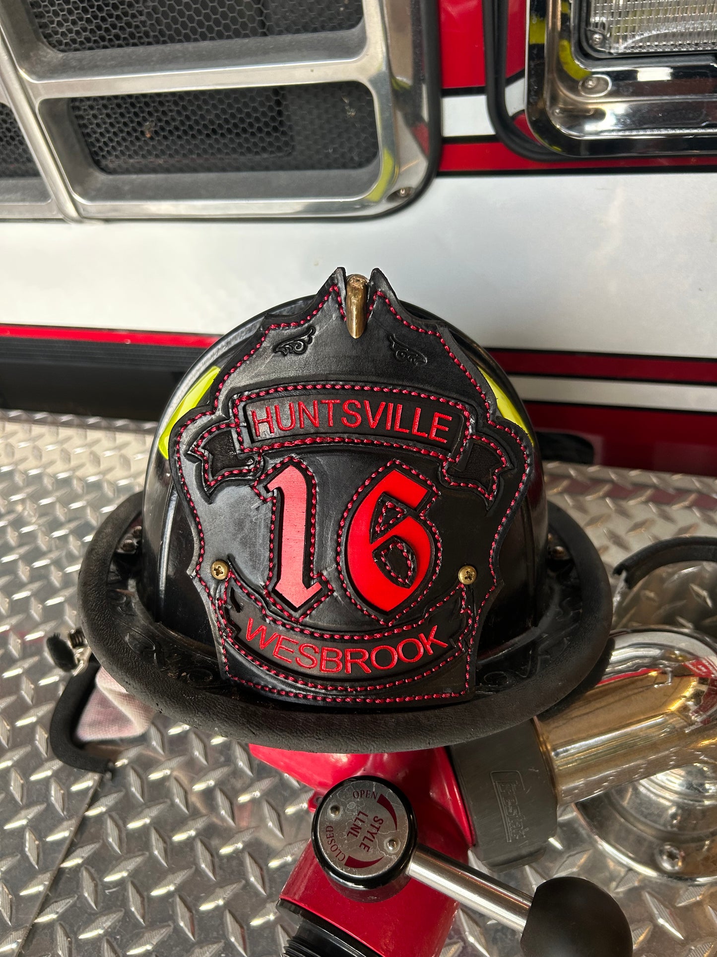 Laser Engraved Fire Helmet Shield
