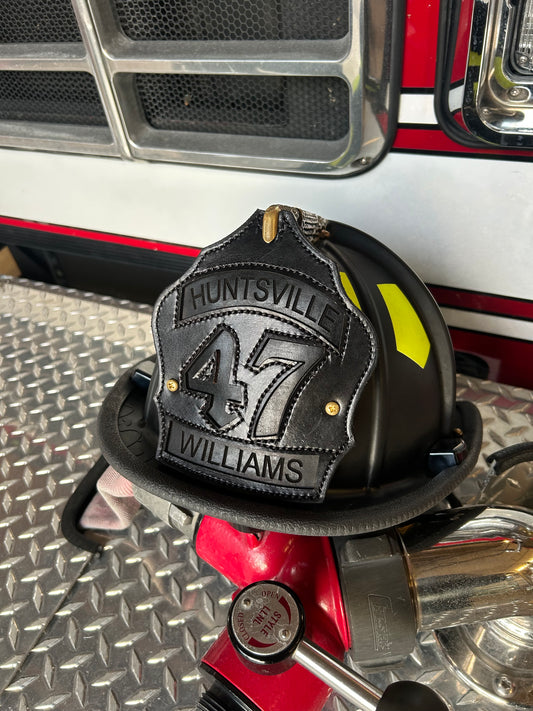 Laser Engraved Fire Helmet Shield