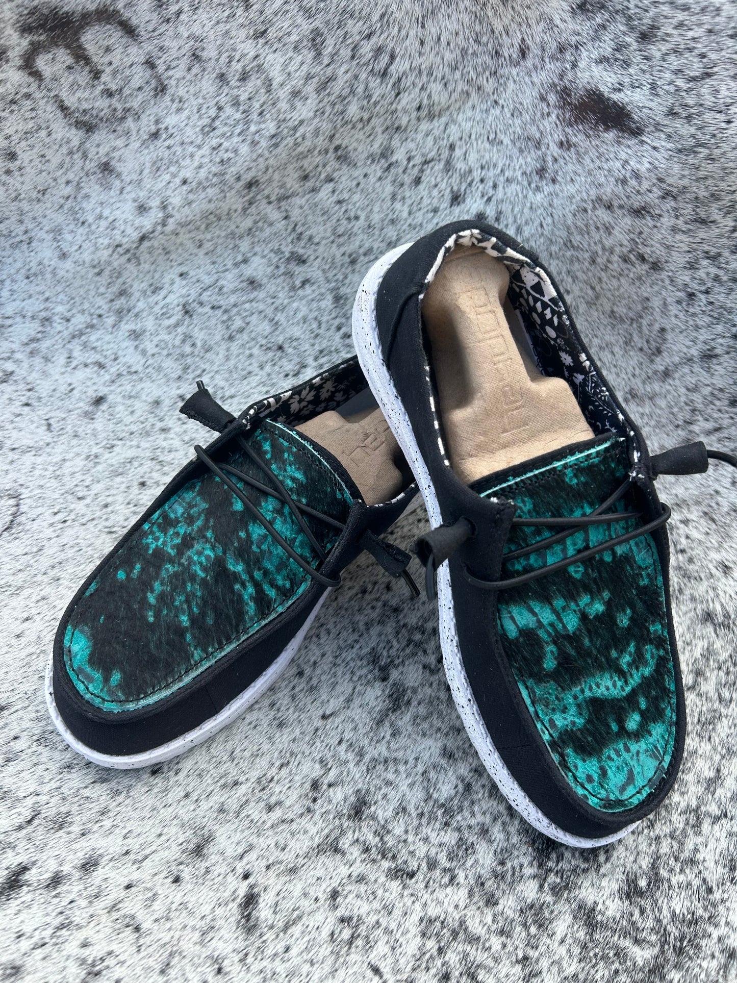 Custom Cowhide heydudes