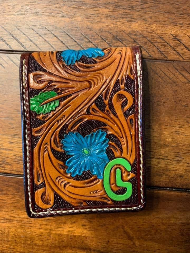 Custom front pocket wallet.