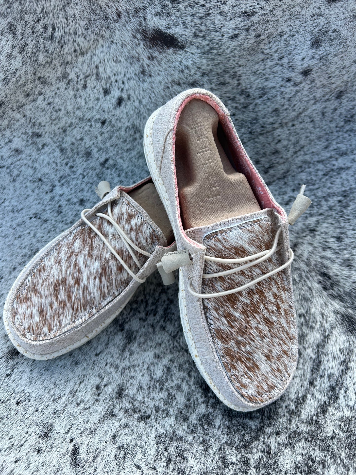 Custom Cowhide heydudes