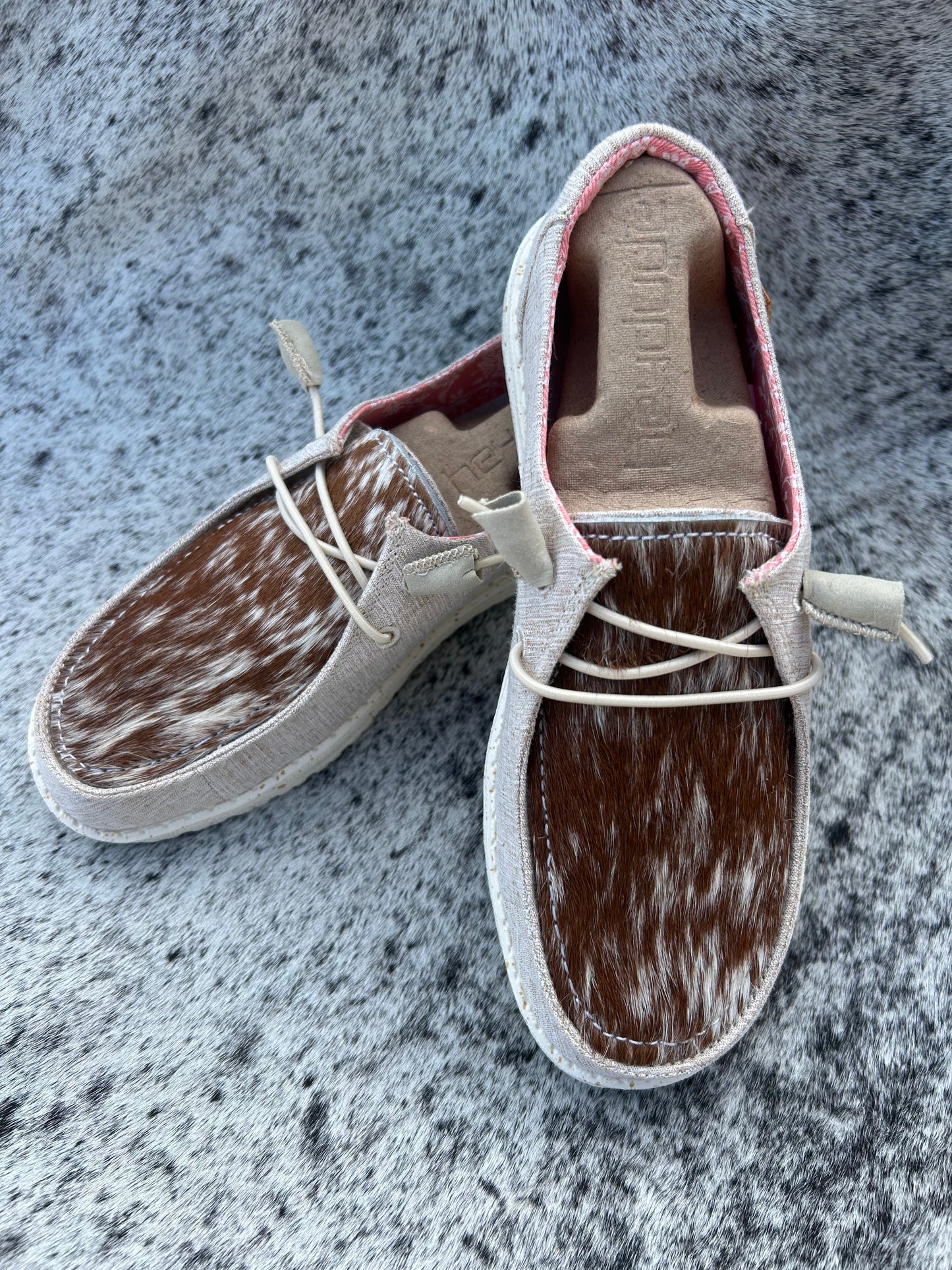 Custom Cowhide heydudes