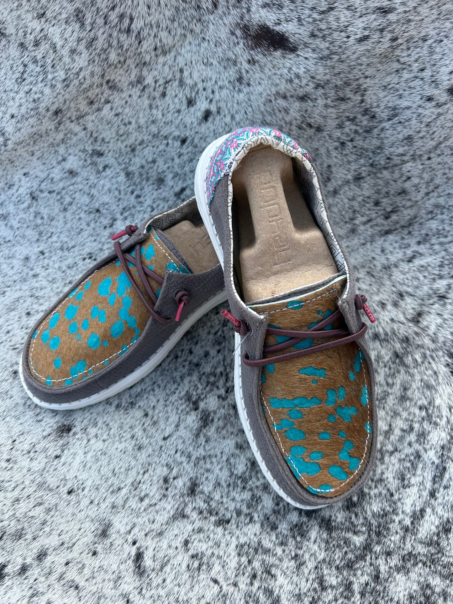 Custom Cowhide heydudes