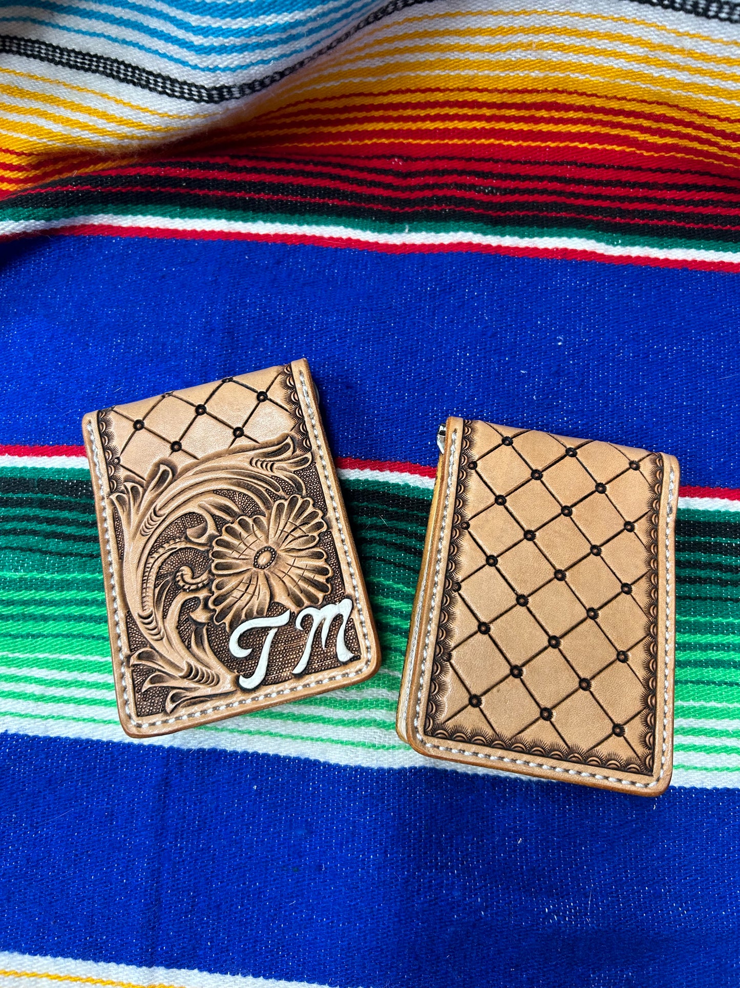 Custom front pocket wallet.