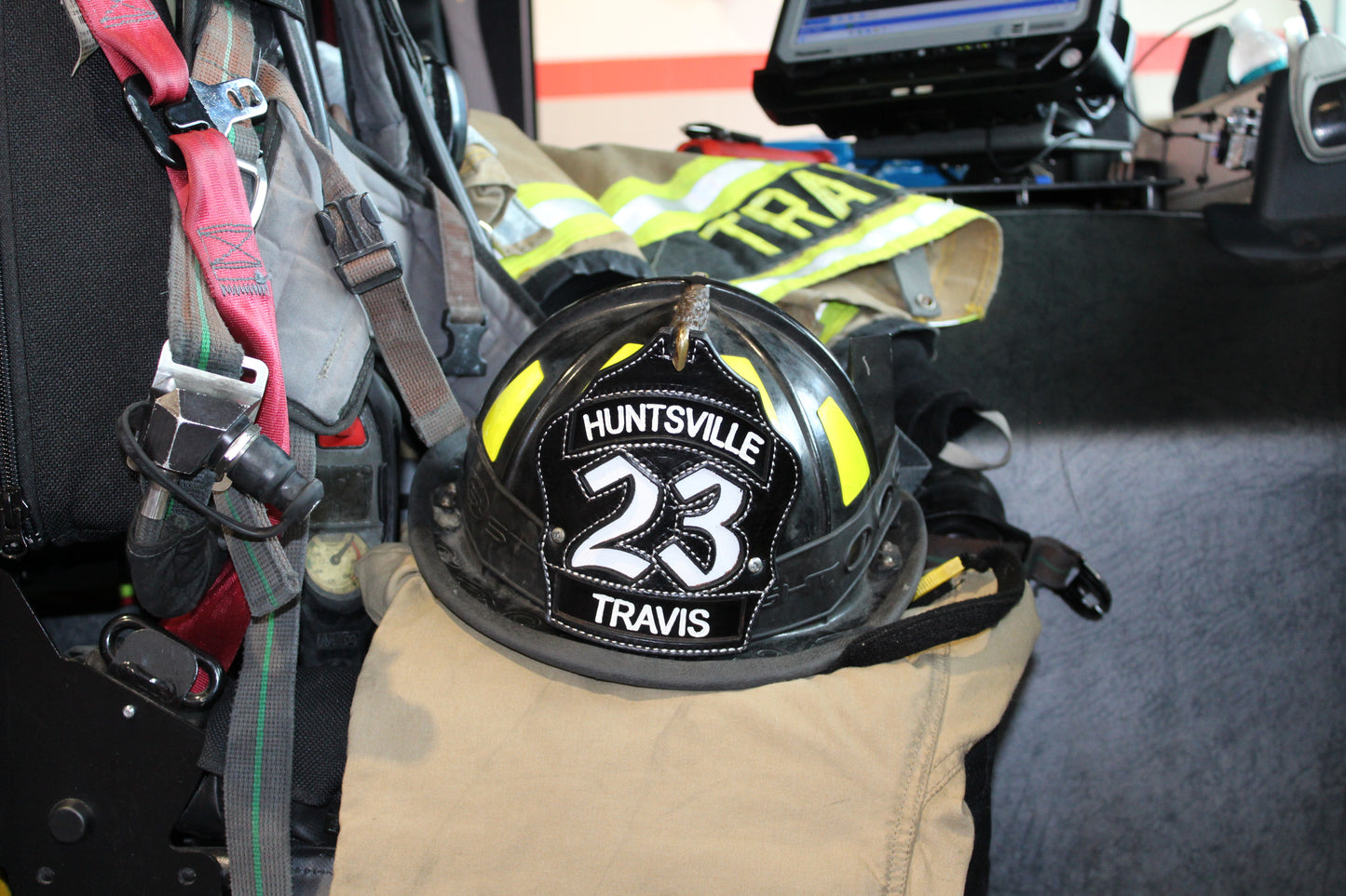 Laser Engraved Fire Helmet Shield
