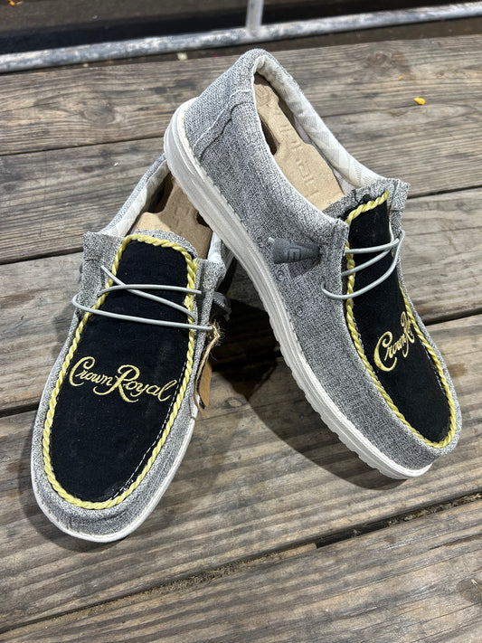 Black Crown Royal Heydudes Size 12