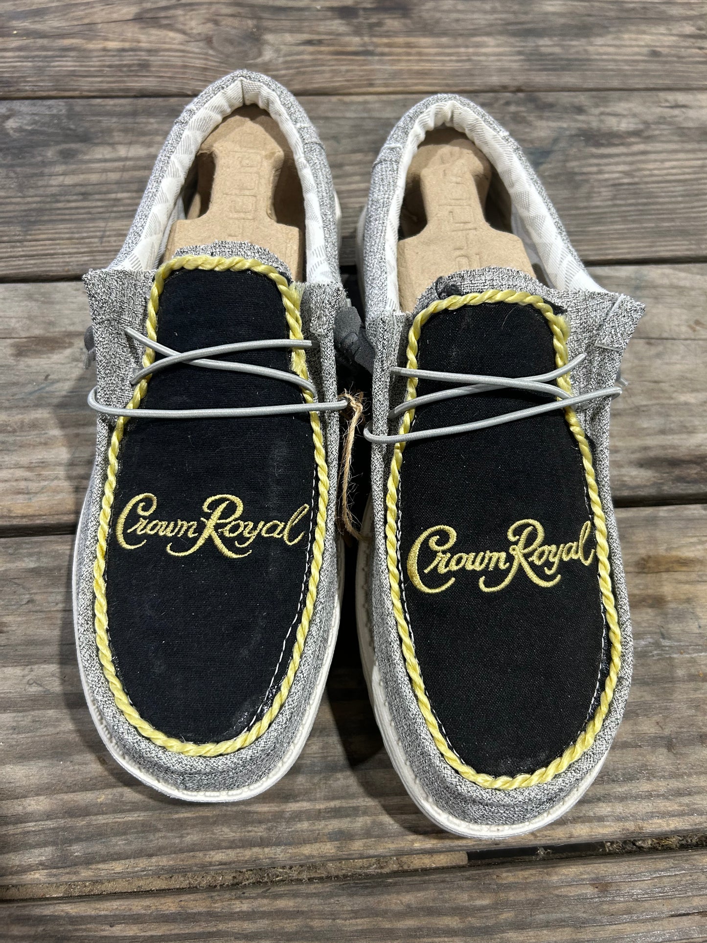 Black Crown Royal Heydudes Size 12