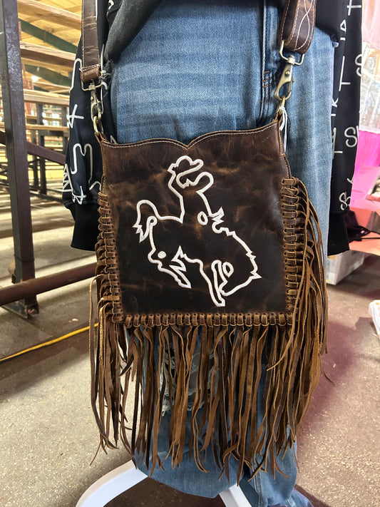 Bucking Horse Crossbody Purse