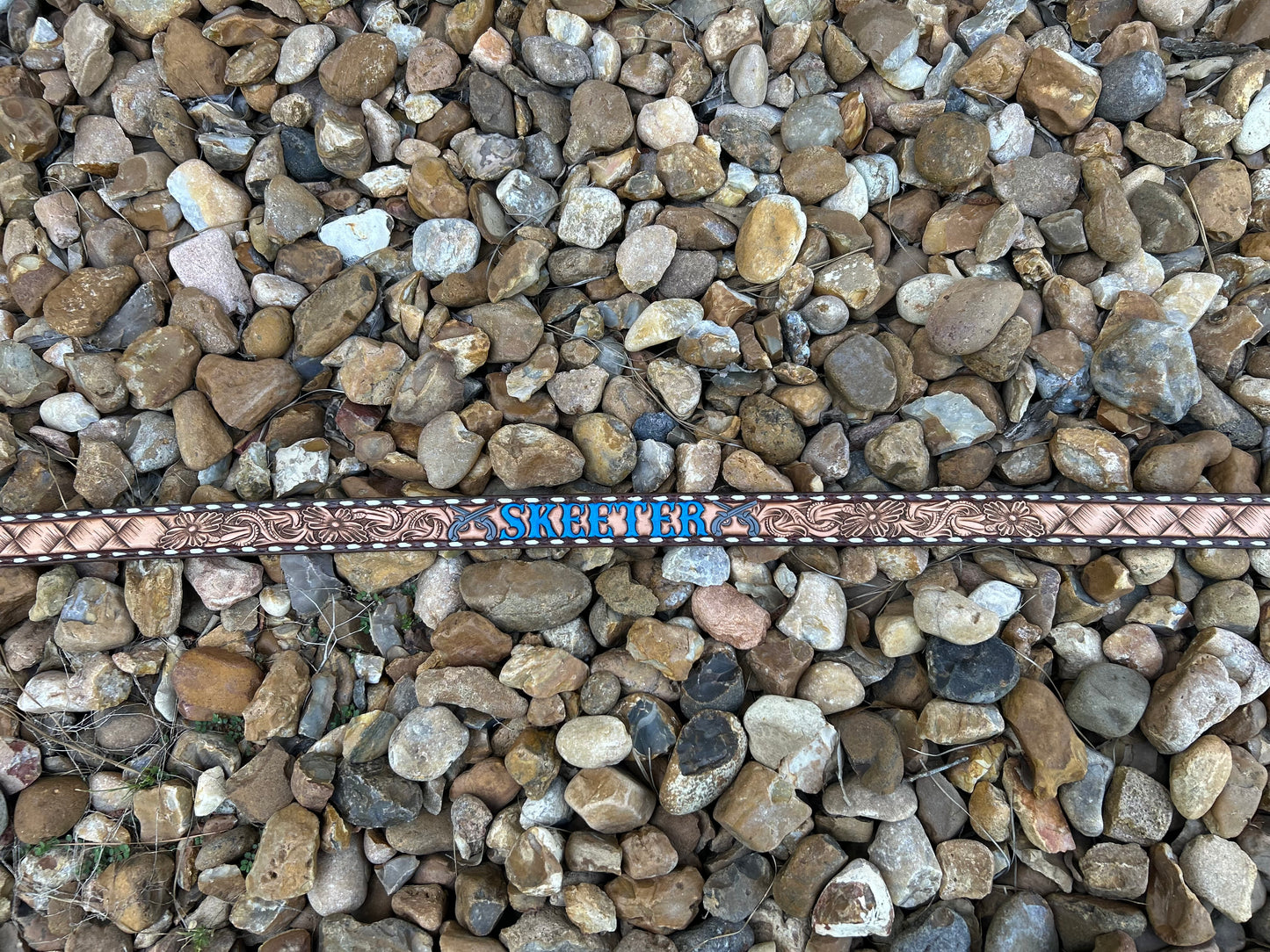 Tooled Belts Buckstitched